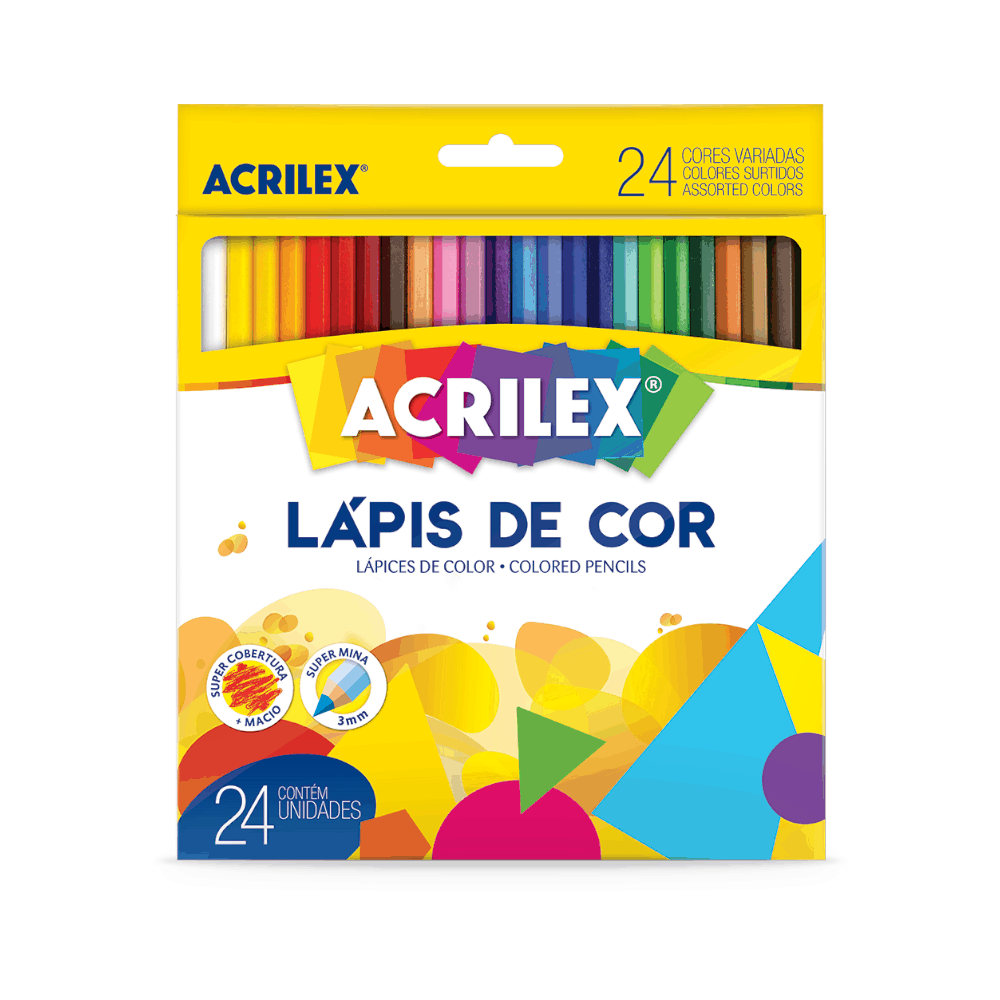 LAPIS DE COR ACRILEX 24 CORES BR 9694