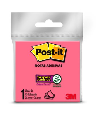 POST-IT 3M 76X76 ROSA 45FLS
