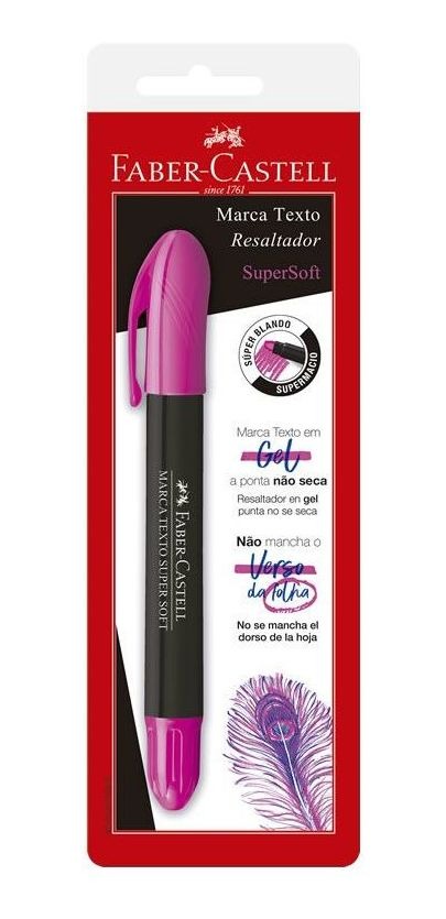 MARCA TEXTO FABER CASTELL GEL ROSA BLISTER SM/155728