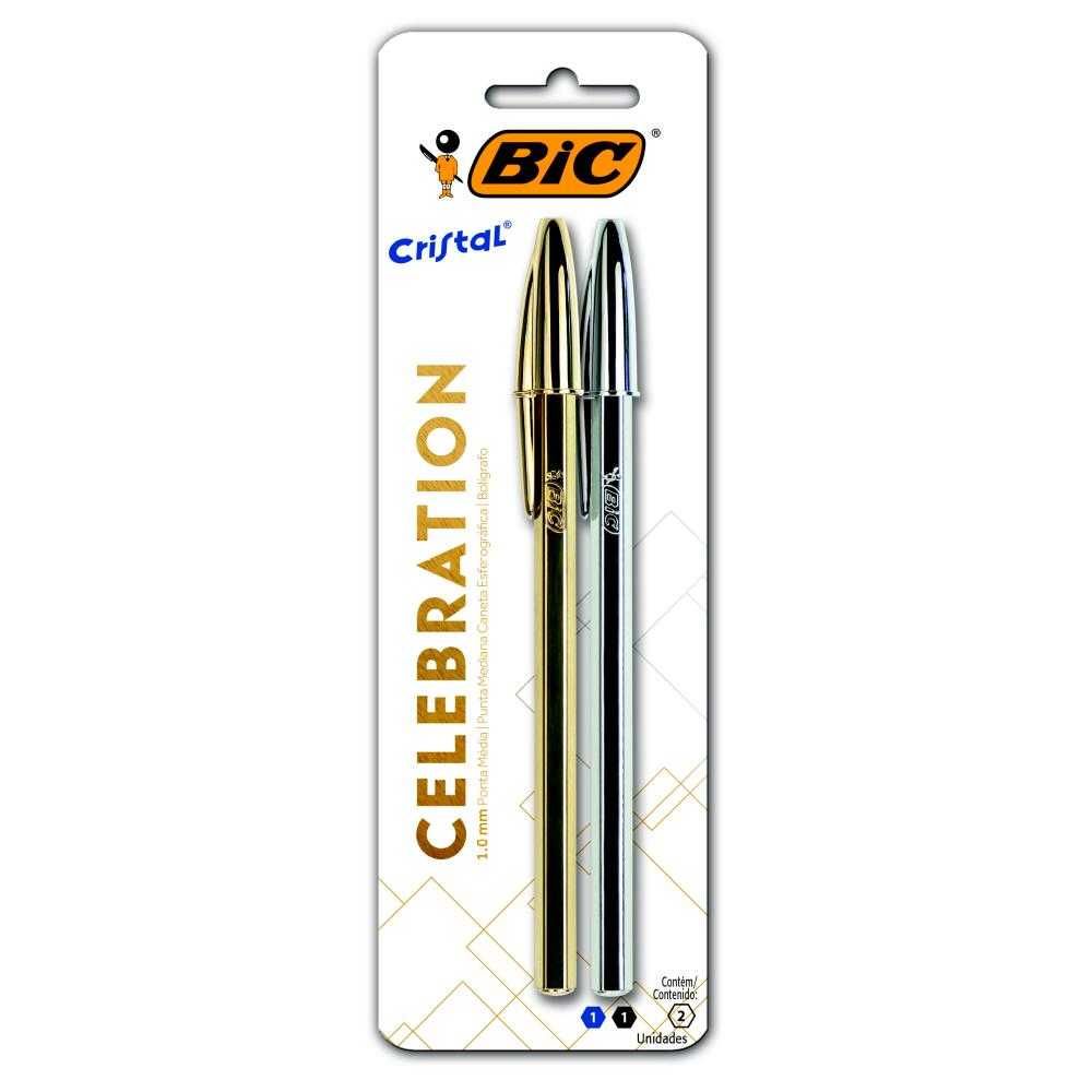 CANETA BIC BLISTER CRISTAL CELEBRATION C/2 929806