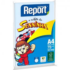 PAPEL REPORT SENINHA A4 100F AZUL
