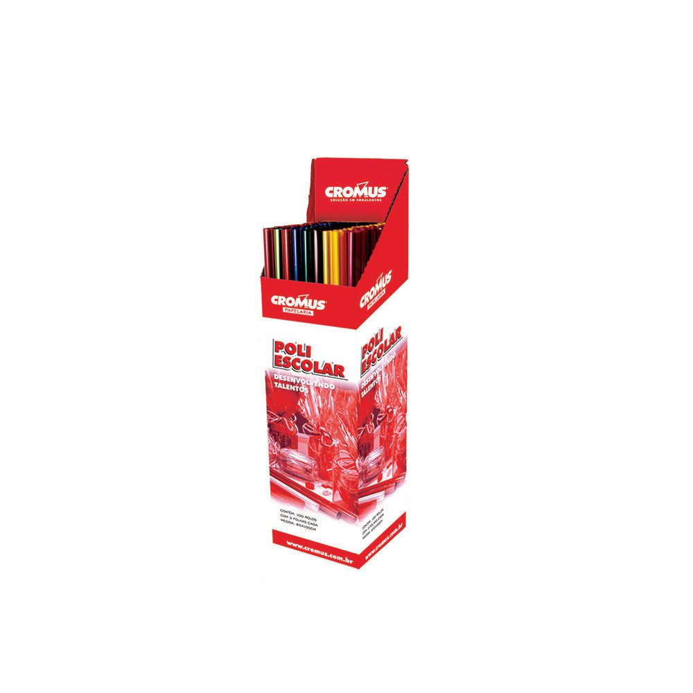 PAPEL CELOFANE CROMUS 85X100 C/3 INCOLOR 016283