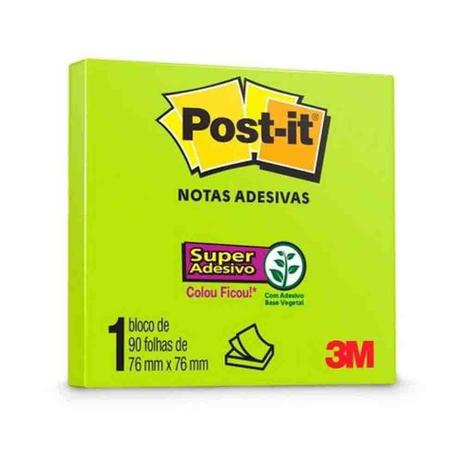 POST-IT 3M 76X76 NEON 90F VERDE