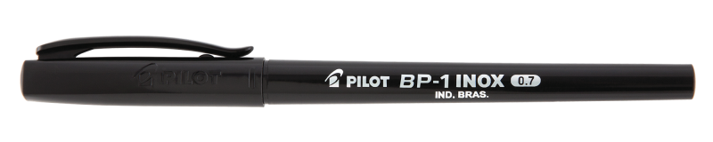 CANETA PILOT BP-1 0.7 PONTA INOX PRETA