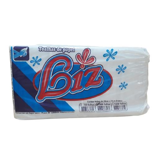 PAPEL TOALHA LIZ 20X21 1000F BRANCA