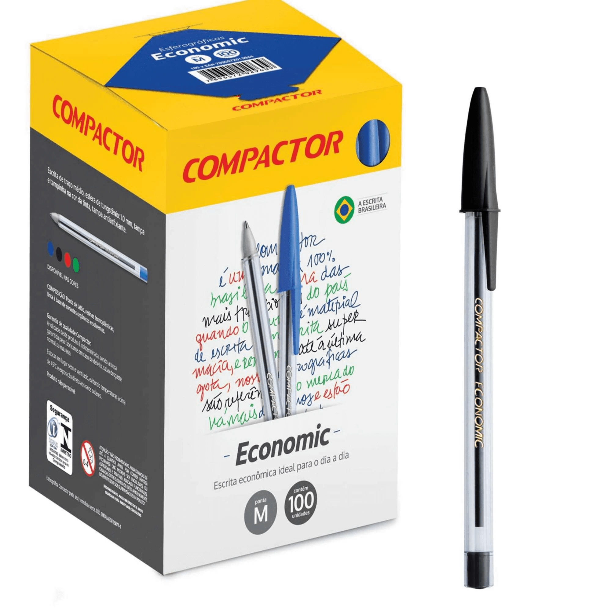 CANETA COMPACTOR ECONOMICA MEDIA