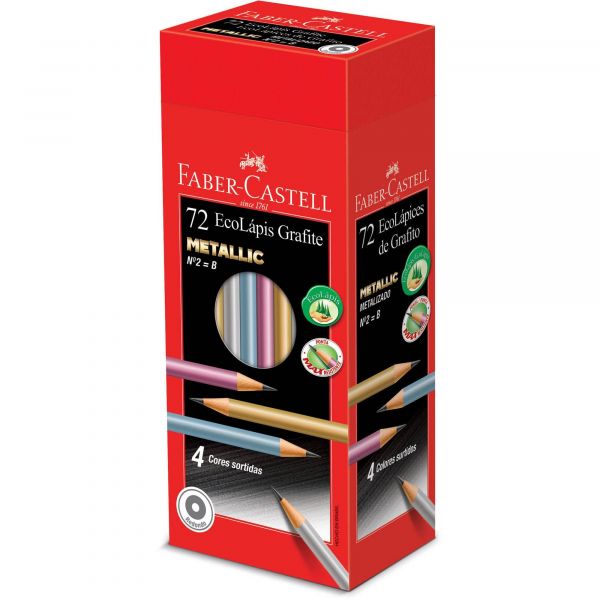 LAPIS FABER CASTELL ECOLAPIS GRAFITE METALLIC 1210M