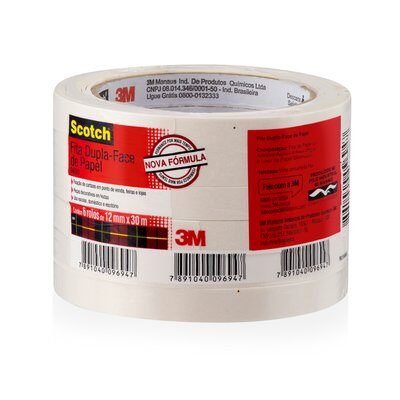 FITA DUPLA FACE 3M SCOTCH 12X30