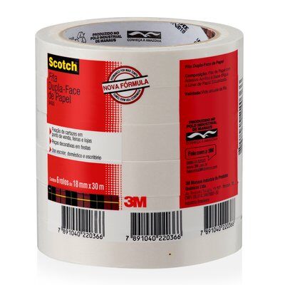 FITA DUPLA FACE 3M SCOTCH 18X30