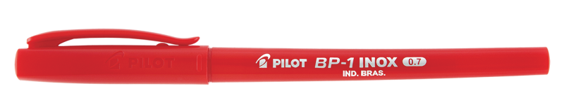 CANETA PILOT BP-1 0.7 PONTA INOX VERMELHA