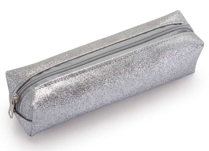 ESTOJO WALEU GLITTER PRATEADO GRANDE 10080022