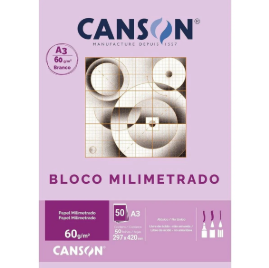 PAPEL CANSON MILIMETRADO A3 50FL