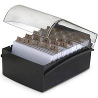 FICHARIO DE MESA WALEU 6X9 PRETO