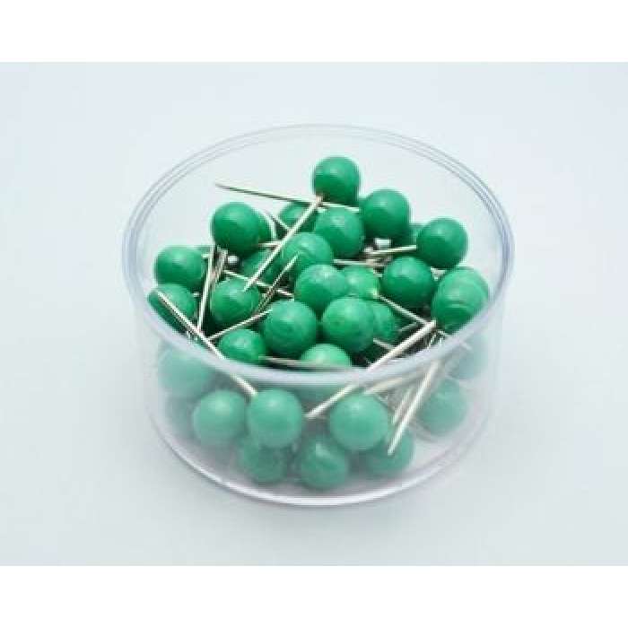 ALFINETE ACC P/MAPA CX/50UN VERDE ESCURO