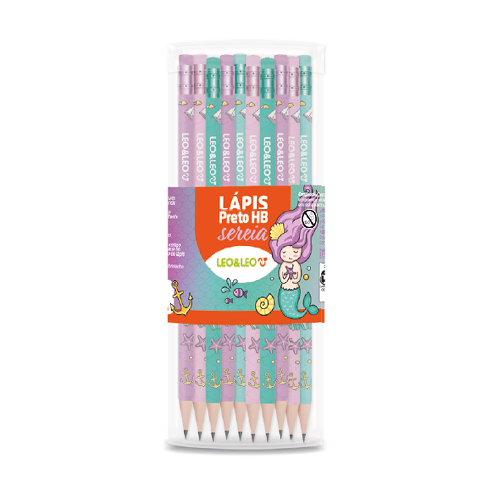 LAPIS LEO&LEO PRETO SEREIA C/BORRACHA 72167