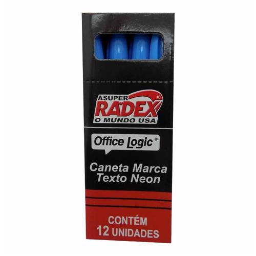 MARCA TEXTO RADEX NEON AZUL