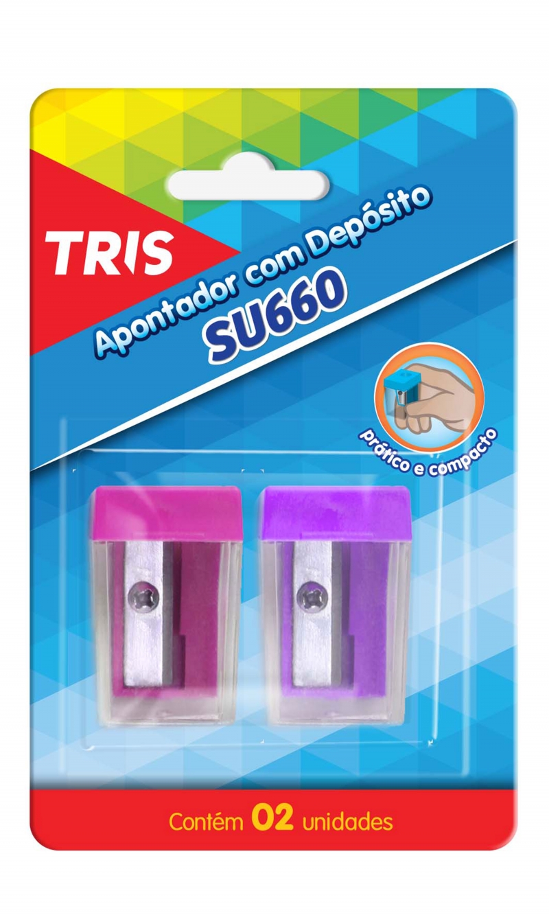 APONTADOR TRIS COM DEPOSITO SU660 C/2 667607
