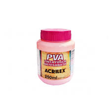TINTA ACRILEX PVA 250M 3225 567 ROSA CHA