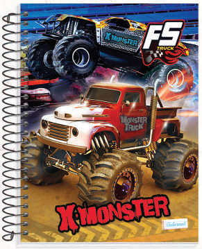 CADERNO CADERNUS 1/4 192F CAPA DURA FULL SPEED