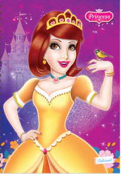 CADERNO CADERNUS BROCHURA 80F PRINCESS