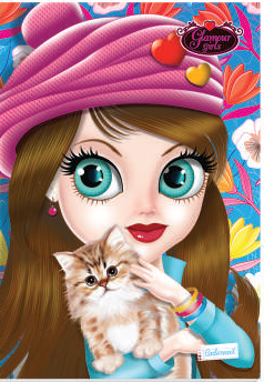 CADERNO CADERNUS BROCHURA 80F GLAMOUR