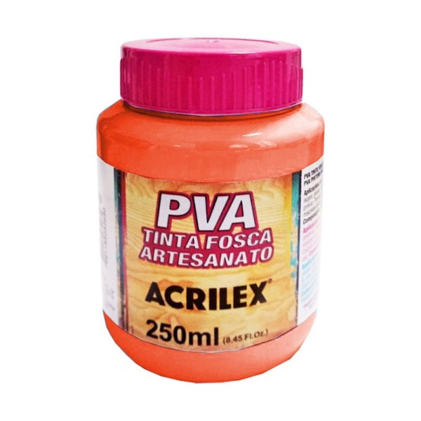TINTA ACRILEX PVA 250M 3225 517 LARANJA