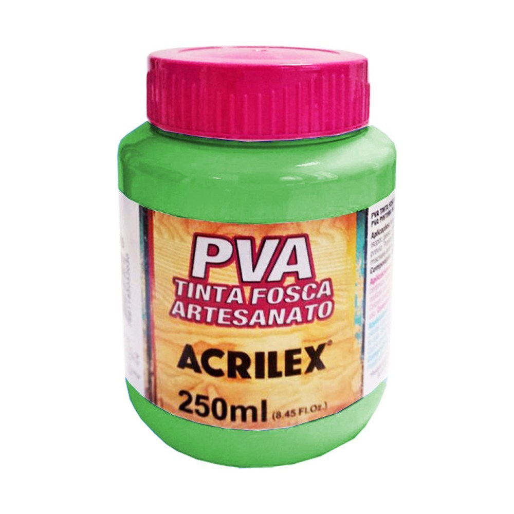 TINTA ACRILEX PVA 250M 3225 510 VERDE FOLHA