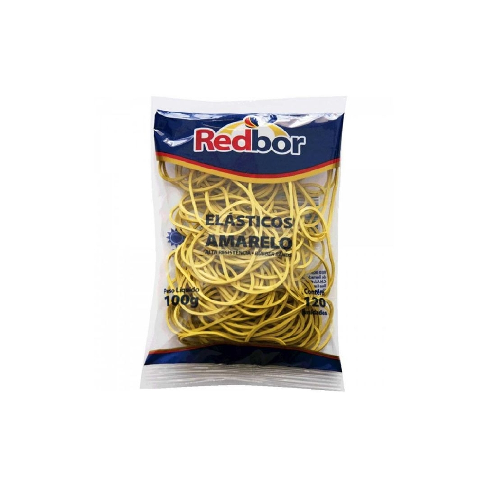 ELASTICO RED BOR AMARELO 100G 120PC
