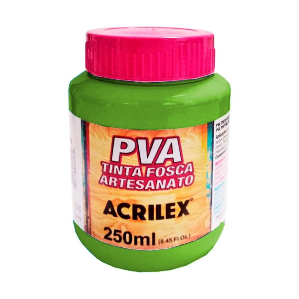 TINTA ACRILEX PVA 250M 3225 802 VERDE MACA