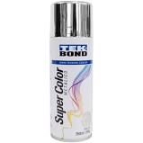 TINTA TEK BOND SUPER COLOR 350ML METALICO CROMADO
