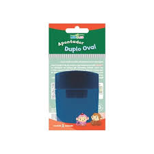 APONTADOR LEO&LEO DUPLO OVAL COM DEPOSITO BLISTER - CORES SORTIDAS 4752