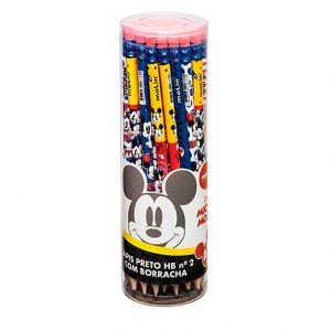 LAPIS MOLIN COM BORRACHA MICKEY PRETO 22654