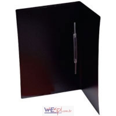 PASTA ALAPLAST COM GRAMPO TRILHO FOSCA PRETO