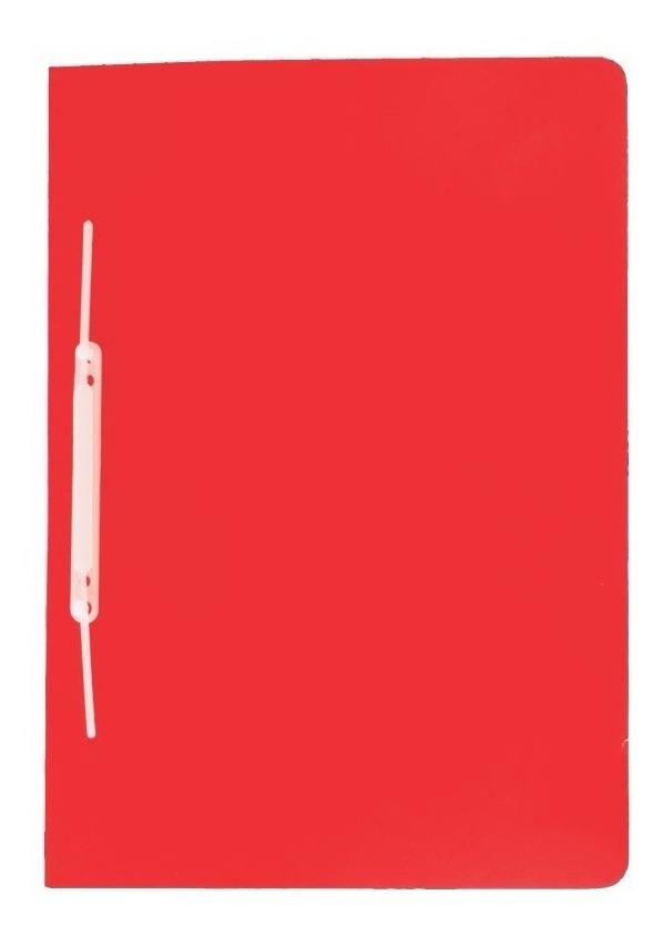 PASTA ALAPLAST COM GRAMPO TRILHO FOSCA VERMELHA