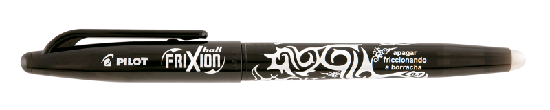CANETA PILOT FRIXIO 0.7 APAGAR BL-FR7-L PRETA