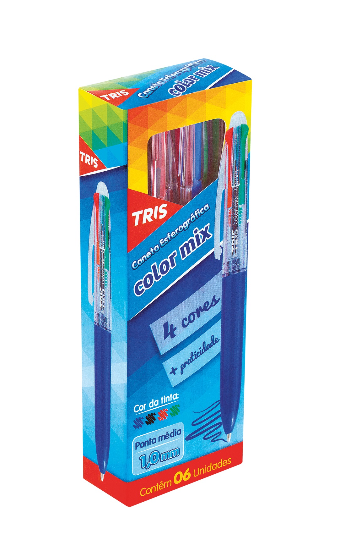 CANETA TRIS MIX 4CORES 1.0 684468