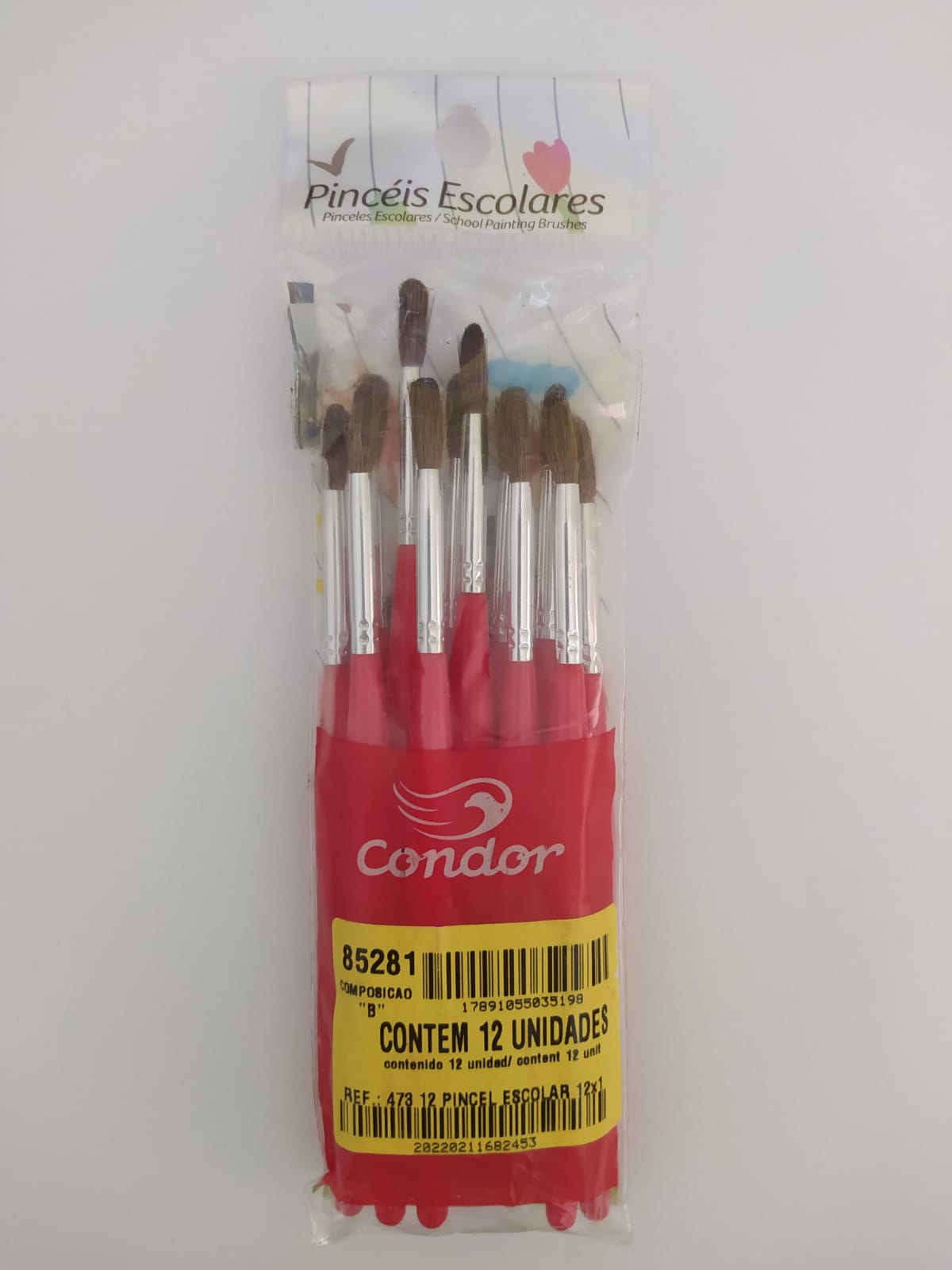 PINCEL CONDOR 473 N? 12 ESCOLAR - 1 UNDADE