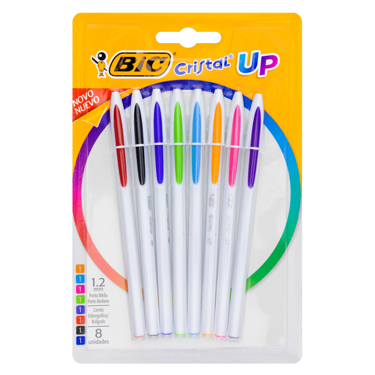 CANETA BIC CRISTAL UP 1.2 BLISTER C/8 930007