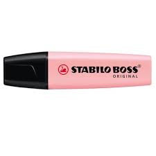 MARCA TEXTO STABILO BOSS 70/129 ROSA PASTEL