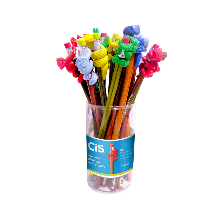 LAPIS CIS PRETO HB BICHO ABRACADINHO