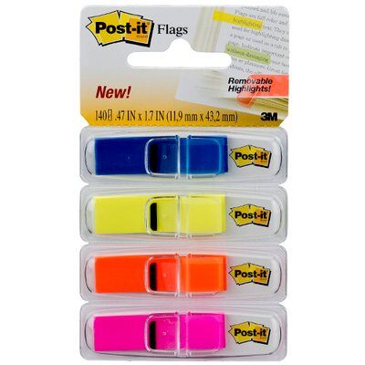 POST-IT 3M 11,9MMX43MM FLAGS 140FL SORTIDO