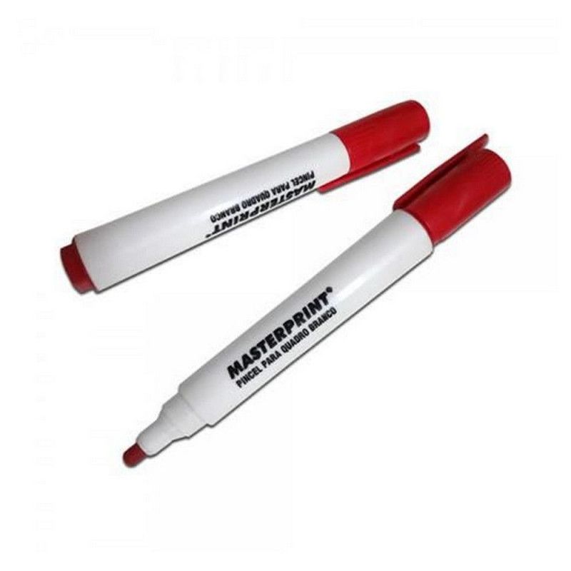MARCADOR PARA QUADRO BRANCO MASTERPRINT VERMELHO MP619