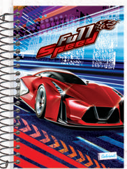 CADERNETA CADERNUS CAPA DURA 1/8 80F BOYS 