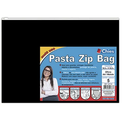 PASTA CHIES ZIP BAG OFICIO PT 5271