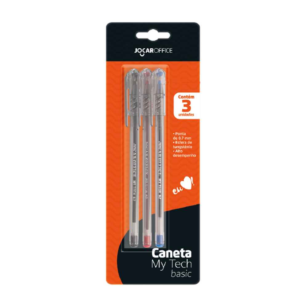 CANETA JOCAR MY TECH SORTIDAS BLISTER C/3 97341