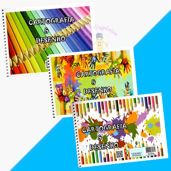 CADERNO CADERNUS DESENHO 48F CAPA FLEXÍVEL