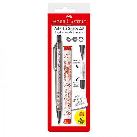 LAPISEIRA FABER CASTELL 2.0 POLY TRI SHAPE SM/20TSCMIX