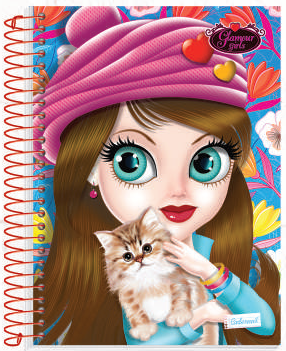 CADERNO CADERNUS 10.1 200F GLAMOUR GIRLS 478