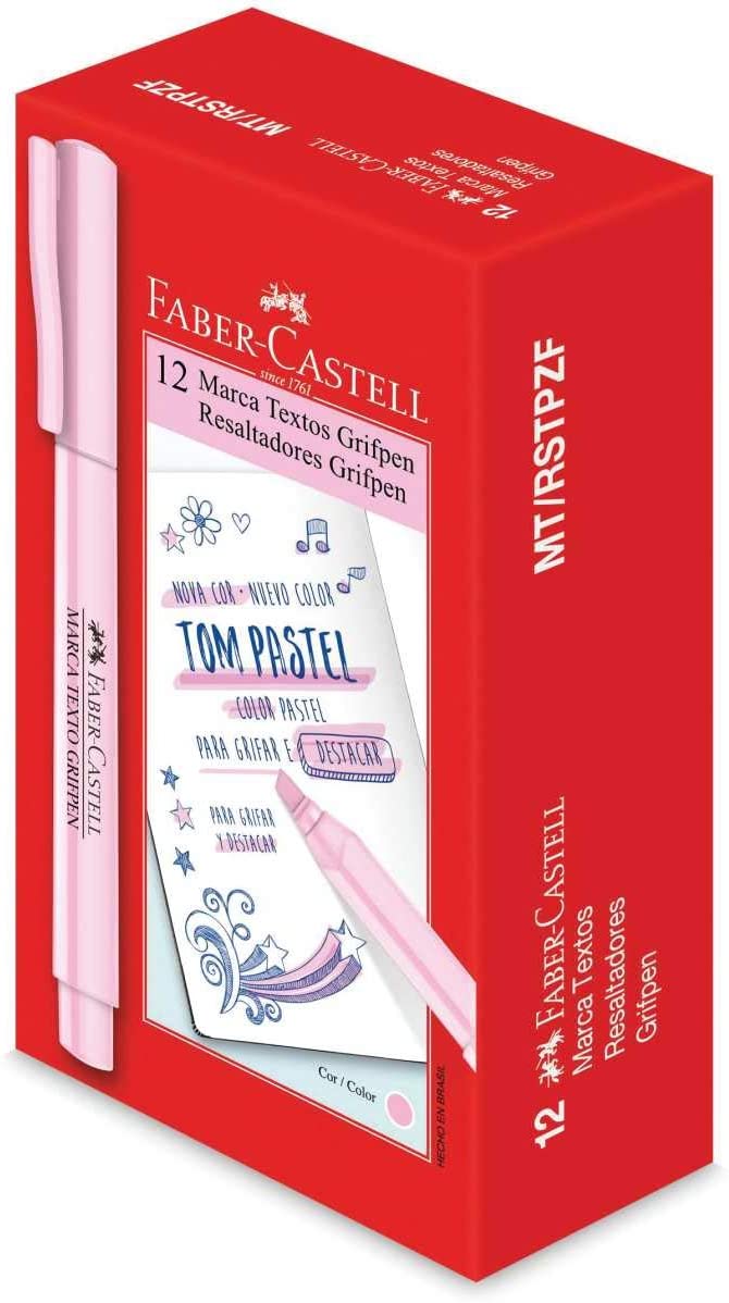 MARCA TEXTO FABER CASTELL PASTEL ROSA MT/RSTPZF