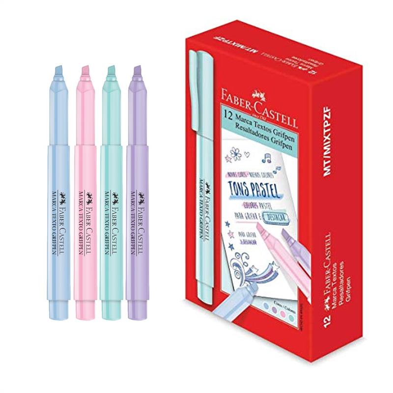 MARCA TEXTO FABER CASTELL PASTEL SORTIDO MT/MIXTPZF